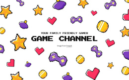 Game Channel - Free Download One Page Template