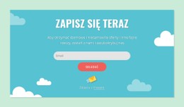 Blok Formularza Subskrypcji Szablon Siatki CSS