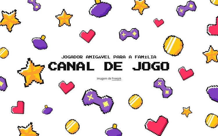 Canal de jogos Construtor de sites HTML