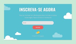 Bloco De Formulário De Inscrição - Modelos De Sites