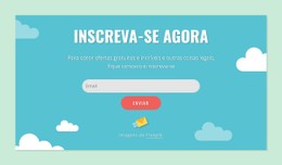 Bloco De Formulário De Inscrição Modelo De Grade CSS