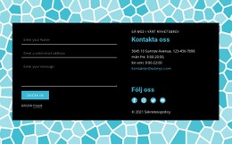 Kontaktformulär På Mönsterbakgrund CSS-Webbplatsmall