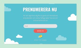 Webbplatsinspiration För Blockera Prenumerationsformulär