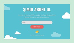 Abonelik Formu Bloğu Için Web Sitesi Ilhamı
