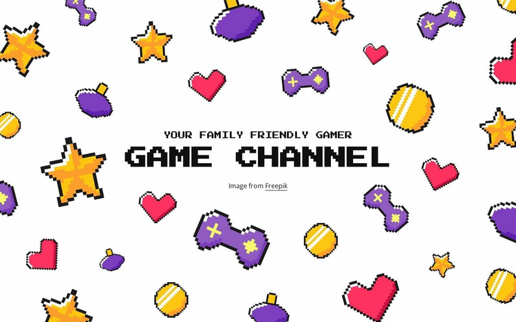 Game channel Website Mockup