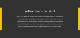 Willkommensnachricht - HTML5-Vorlage Für Eine Seite