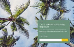 Vacaciones Tropicales Plantilla CSS Gratuita