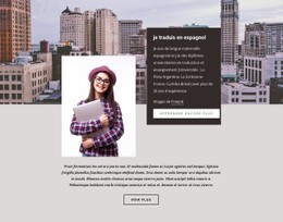 Je Traduis En Espagnol Modèle De Grille CSS