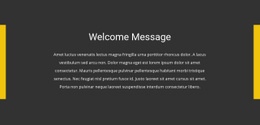 Welcome message - Html Code Example by Nicepage