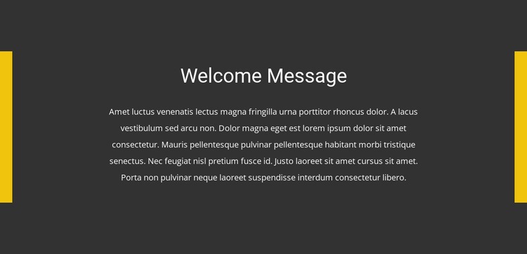 Welcome Message Html Code Example