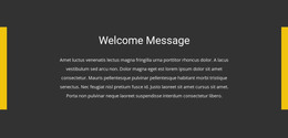 Welcome message - CSS Template by Nicepage