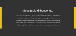 Messaggio Di Benvenuto - Crea Bellissimi Modelli