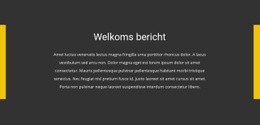 Welkoms Bericht - Maak Prachtige Sjablonen