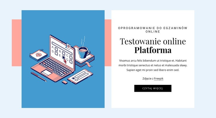 Platforma testowa online Kreator witryn internetowych HTML