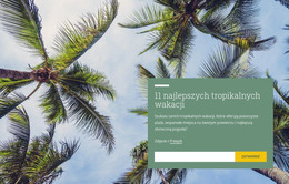 Tropikalne Wakacje - Responsywny Szablon HTML