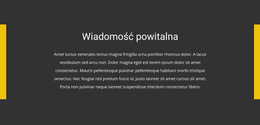 Wiadomość Powitalna