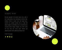 Design De Site Incrível Para Eu Sou Desenvolvedor Web Freelance