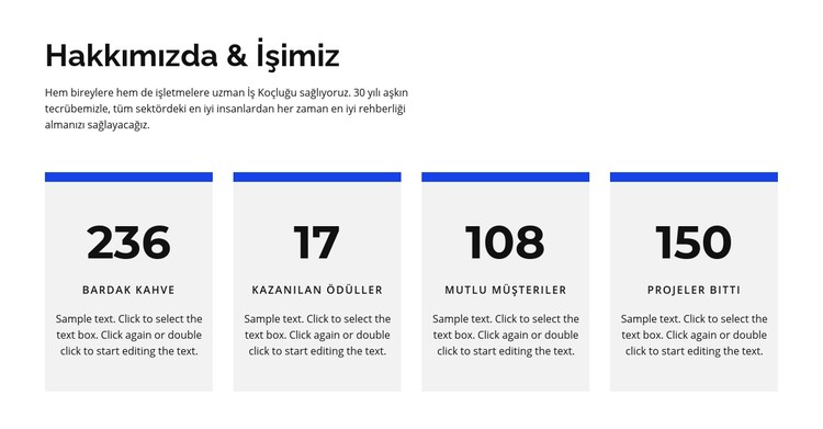 Hakkımızda ve iş hakkında CSS Şablonu