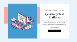 Çevrimiçi Test Platformu - Basit Web Sitesi Şablonu