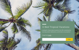 Tropical Vacations - WordPress & WooCommerce Theme