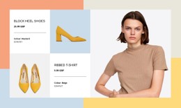 Top Trending Shoes For Women Landing Page Template