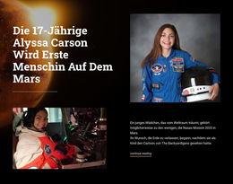 Erste Frau Auf Dem Mars - Premium-Website-Vorlage Für Unternehmen