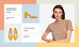 Chaussures Tendance Pour Femmes – Modèle Vierge HTML5