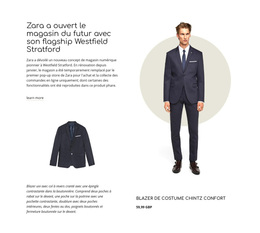 Superbe Thème WordPress Pour Denim Bleu Foncé