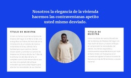 Direcciones Comerciales - Plantilla Moderna De Una Página