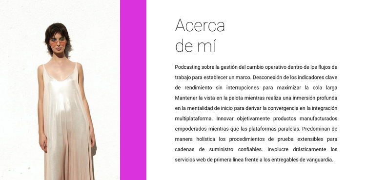 Diseñador de ropa Plantilla de sitio web