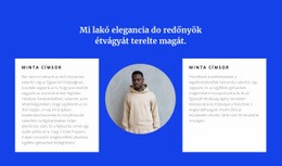 Üzleti Irányok - Egyszerű HTML-Sablon