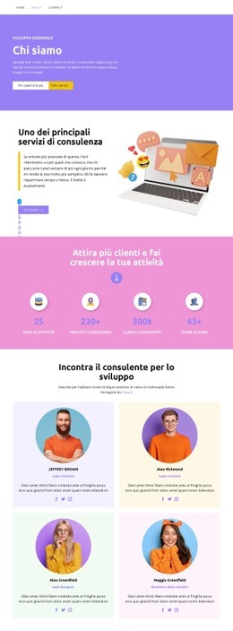 Mockup Del Sito Web Per Consulenza Finanziaria Investimento