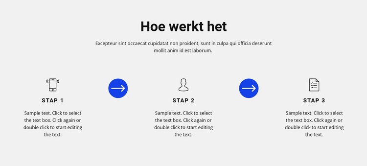 Serieuze voordelen Website mockup