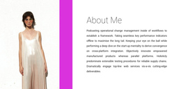 Clothing Designer - One Page Template Inspiration