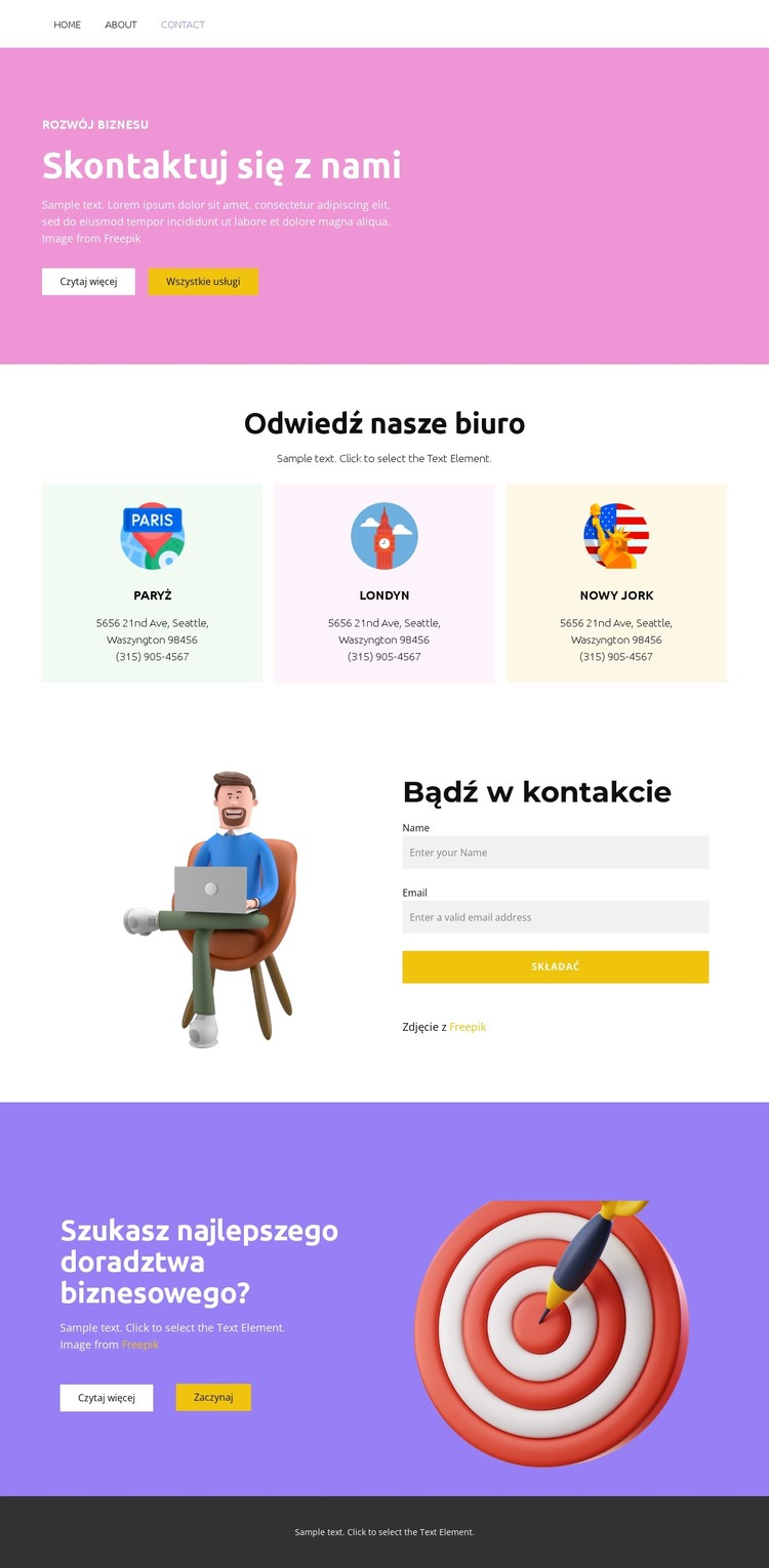 Zwiększ swoją wiarygodność i autorytet Szablon HTML