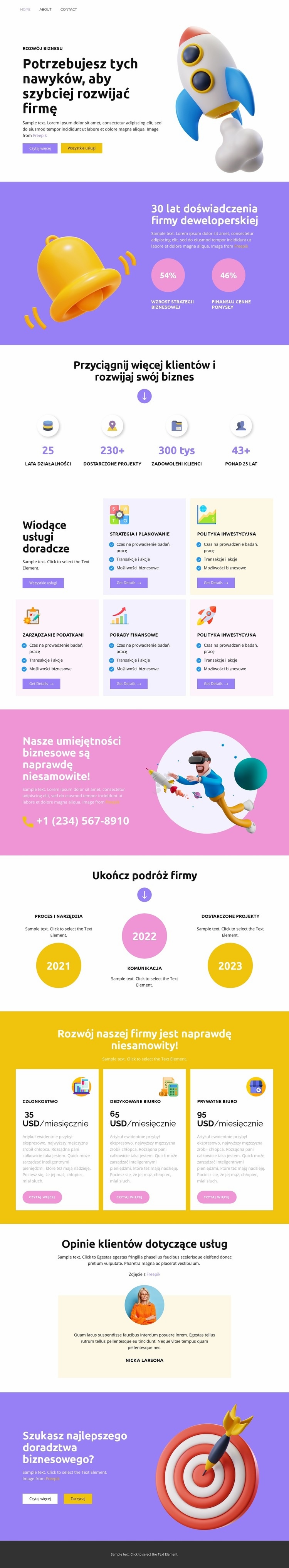 Wiodące usługi doradcze Szablon HTML5