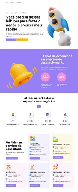 Um Líder Em Serviços De Consultoria - Construtor De Sites