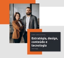 Maquete De Site Multifuncional Para Estratégia De Conteúdo