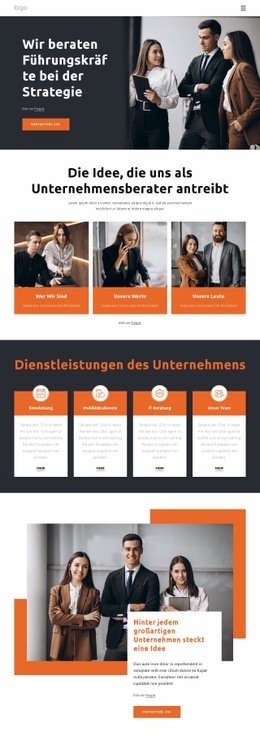 Wir Liefern Den Analytischen Ansatz - Vorlagen Website-Design