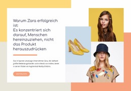 Kreativste Landingpage Für Handtaschen, Jacken, Schuhe