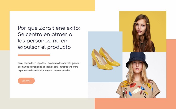 Bolsos, chaquetas, zapatos Plantillas de creación de sitios web