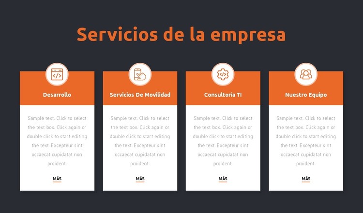 Servicios de la firma consultora Plantilla CSS