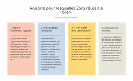 Texte Des Raisons Du Succès De Zara - Modèle Joomla Polyvalent