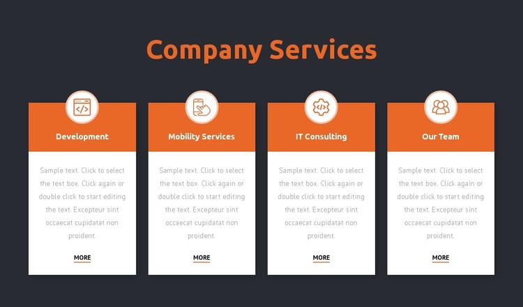 Consulting firm services HTML Template