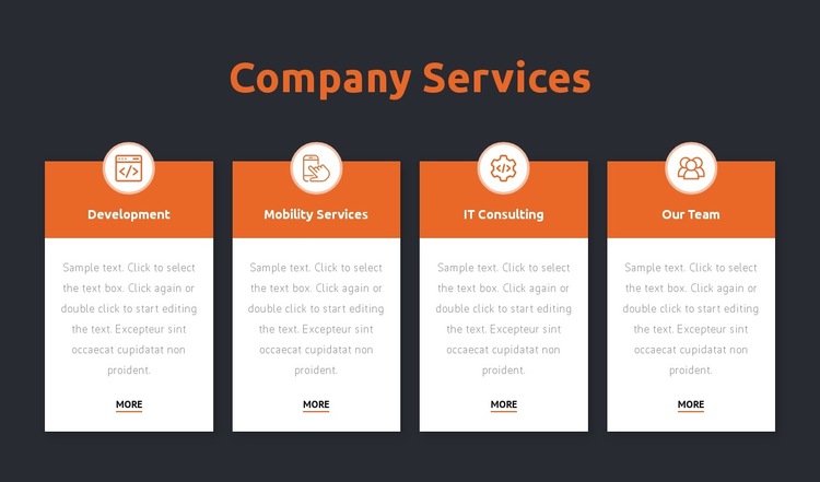 Consulting firm services HTML5 Template