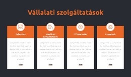 Tanácsadó Cég Szolgáltatásai Ingyenes CSS-Sablon