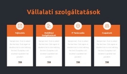 Tanácsadó Cég Szolgáltatásai - Ingyenes Webhelysablon