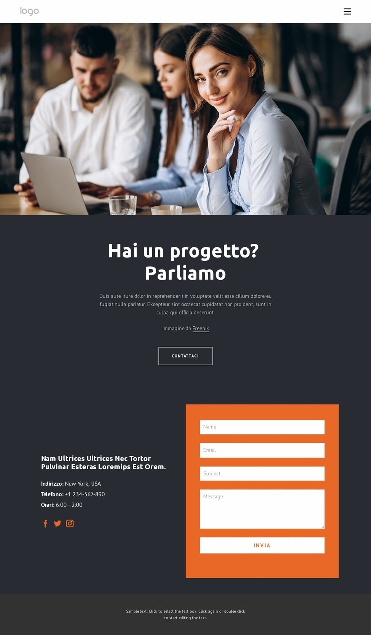 Semplice consulenza Costruttore di siti web HTML