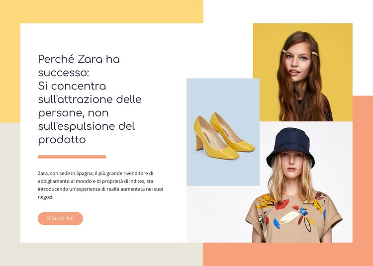 Borse, giacche, scarpe Modelli di Website Builder