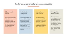 Tekst Redenen Zara Succesvol CSS-Formuliersjabloon